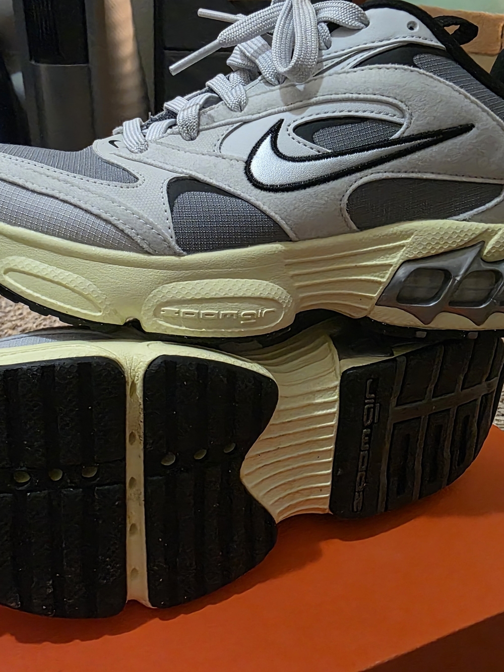 Nike Men’s Gray, White and Black Zoom Air Sneakers